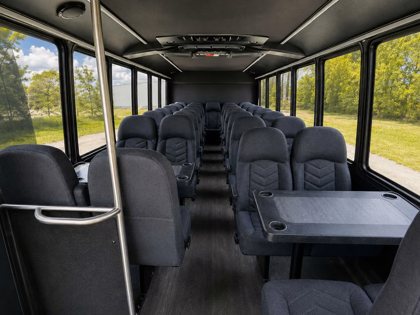 15 passenger minibus interior