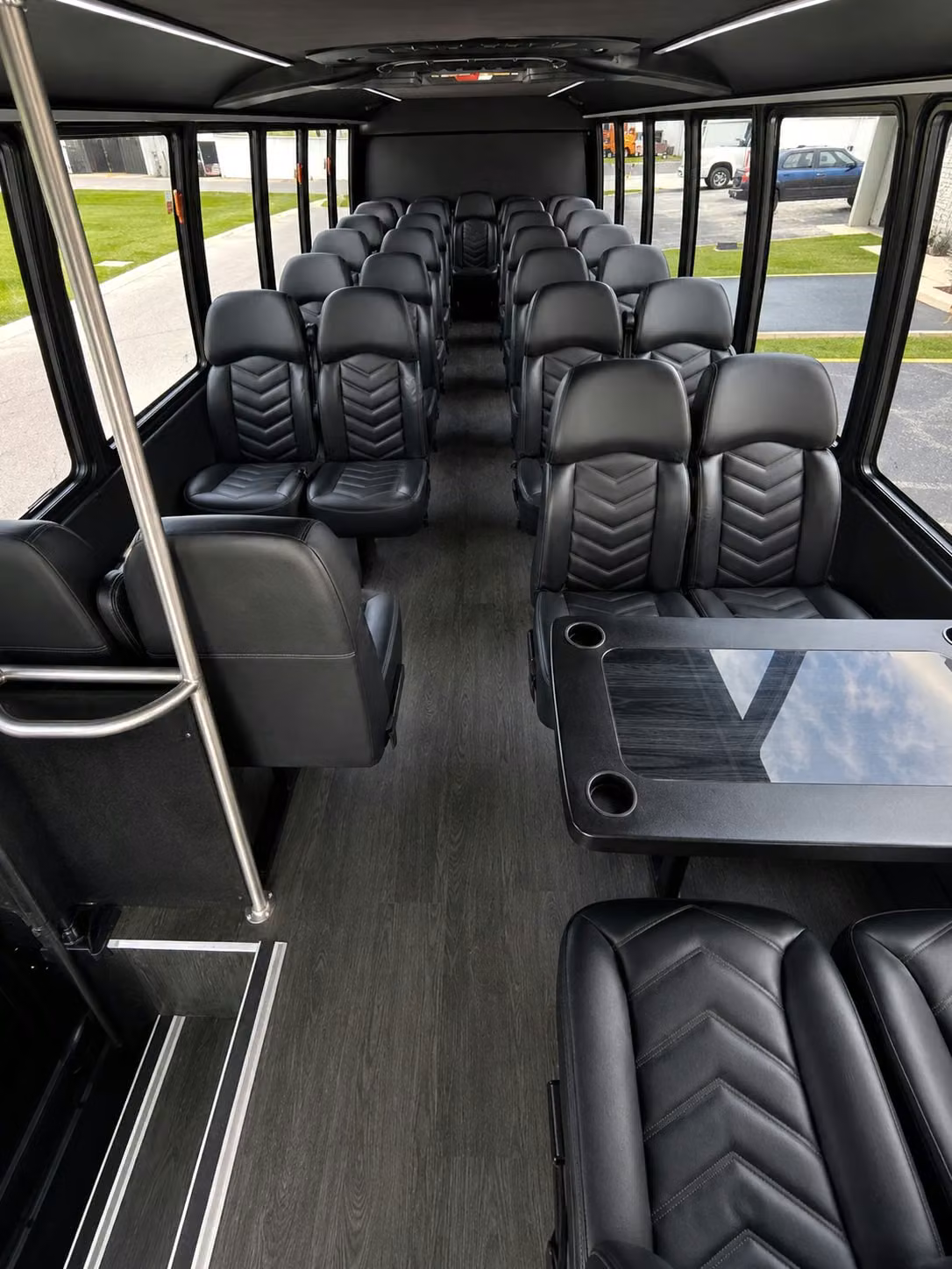 18 passenger minibus interior