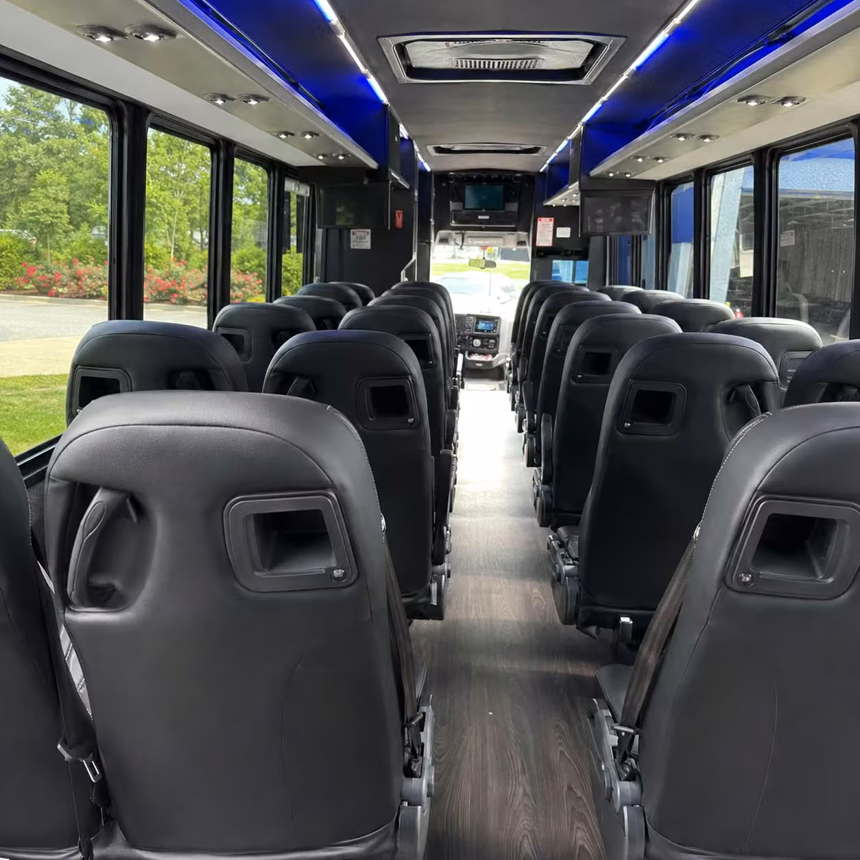 28 passenger minibus inside