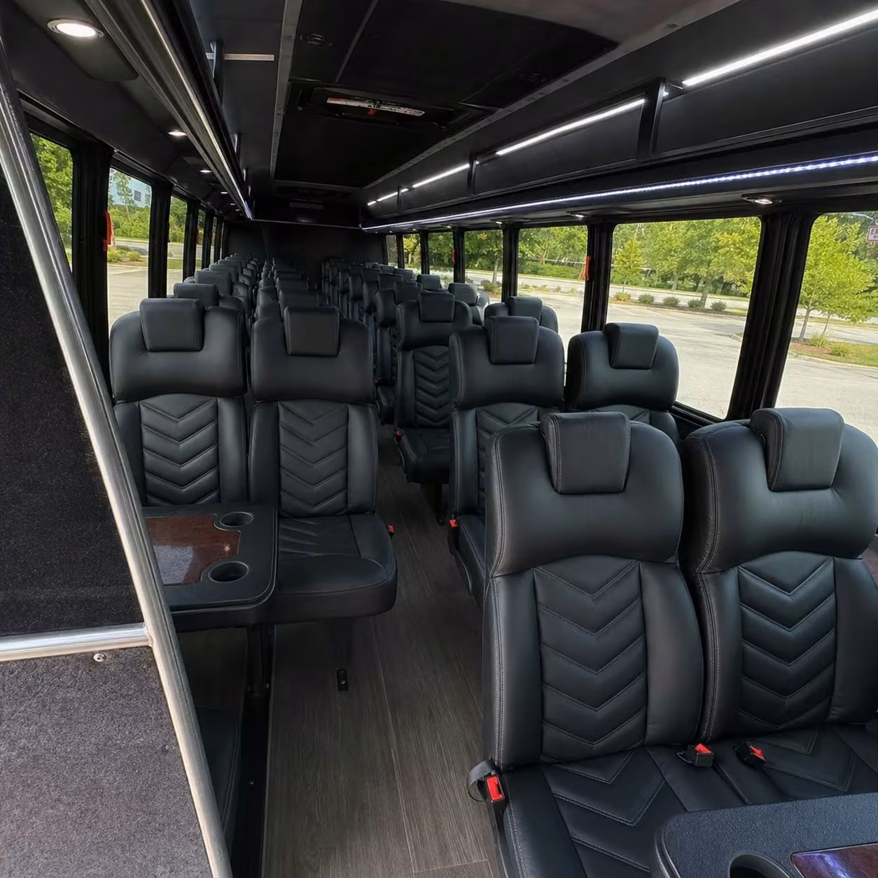 28 passenger minibus interior