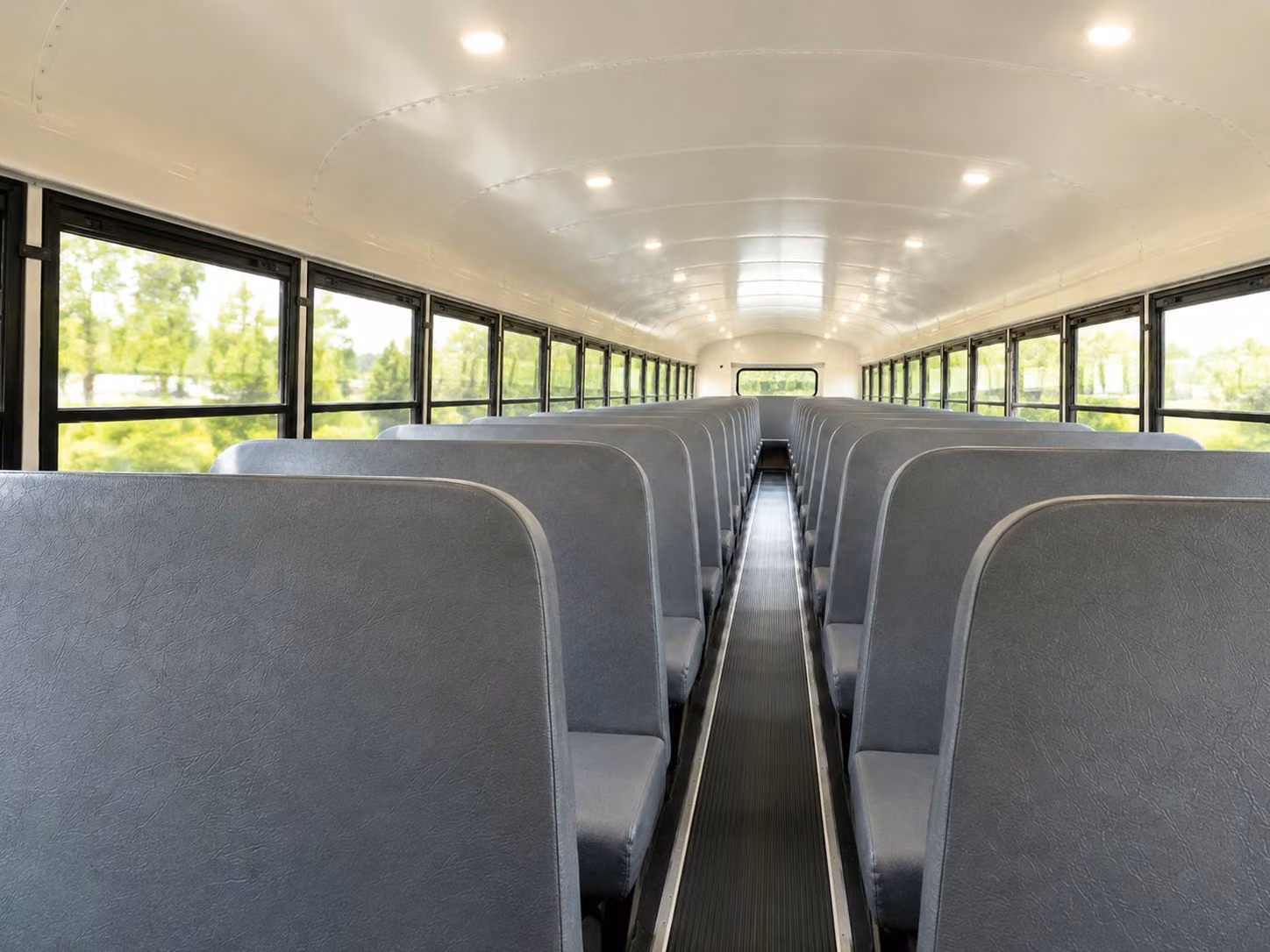 school bus inside
